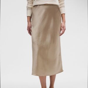 Lululemon Midi Satin Skirt